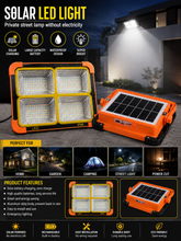 Solar LED Light Portable Waterproof Street Lamp For Outdoor Lighting And Security