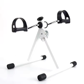 Folding Pedal Exerciser, Mini Exercise Bike Under Desk Bike Foot Pedal Exerciser, Foot Hand Cycle Portable Peddler Machine Bicycle Exerciser Arm Leg Exerciser while Sitting