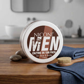Niconi Men Enzyme De-Tan Pack 300g Formulated For Men's Skin With Papain Resveratrol And Beta-Glucan For Face And Body Use