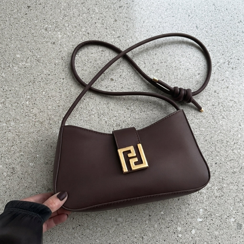Stylish Brown Cross Body Handbag Casual Shoulder Bag For Everyday Use
